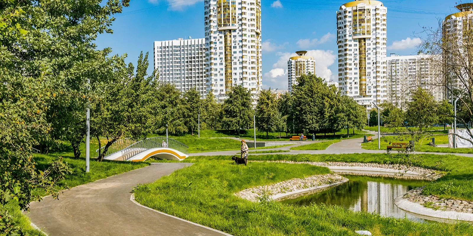 Возле прудов-регуляторов в Марьине благоустроят 29 зон отдыха, спортивные и детские площадки