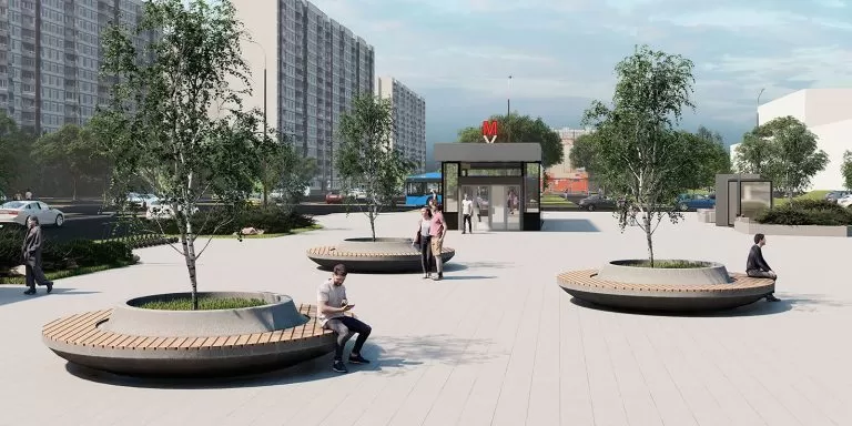 Мэр Москвы озвучил планы благоустройства территорий около станций метро