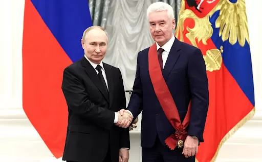 Владимир Путин вручил Сергею Собянину орден «За заслуги перед Отечеством» I степени