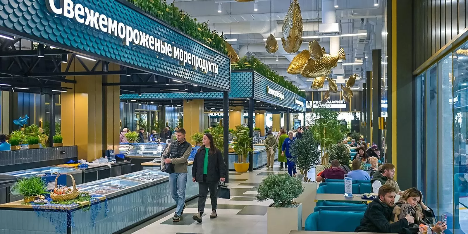 Новый рыбный рынок в Митине за месяц посетили 120 тыс. человек