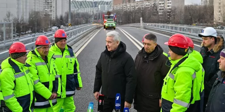 Сергей Собянин: Открыли путепровод через пути МЦД-1 в районе станции Бескудниково