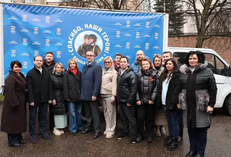 Сорок пятый гуманитарный конвой от московских единороссов готов к отправке на фронт