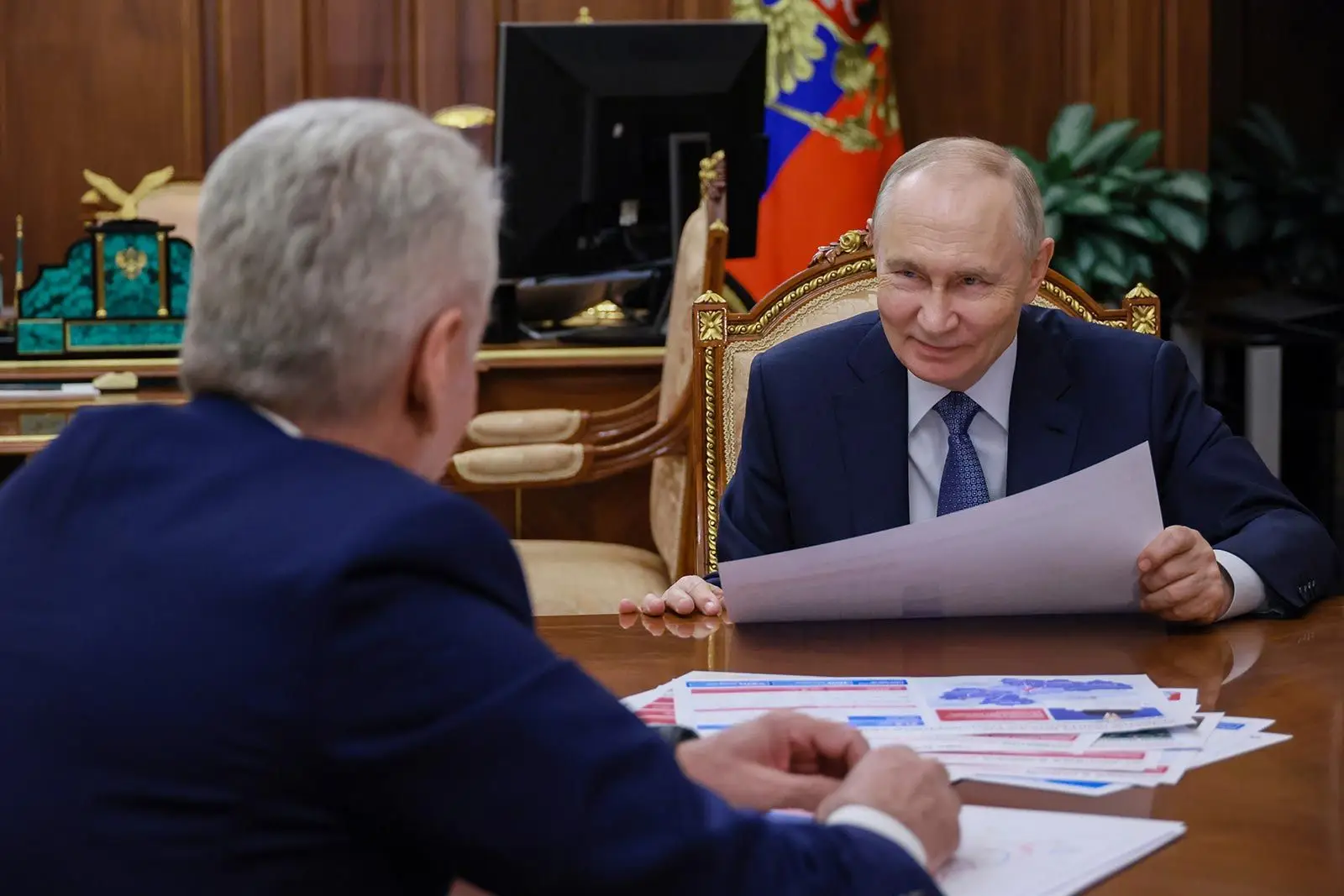 Сергей Собянин доложил Владимиру Путину об основных направлениях развития Москвы