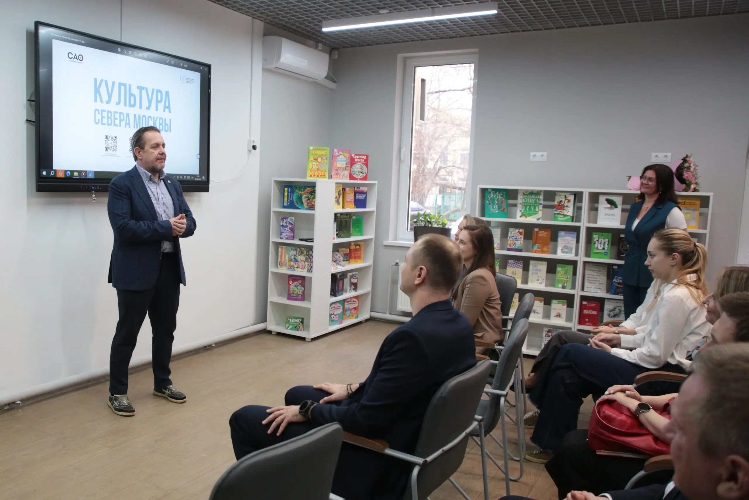 Александр Асафов принял участие в открытии обновленной детской библиотеки в САО г. Москвы