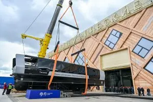Собянин сообщил о спуске на воду первых электросудов Московской верфи