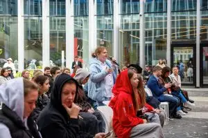 Директор Центра развития Евгений Андриенко и студенческие активисты посетили День технологий в кластере «Ломоносов»