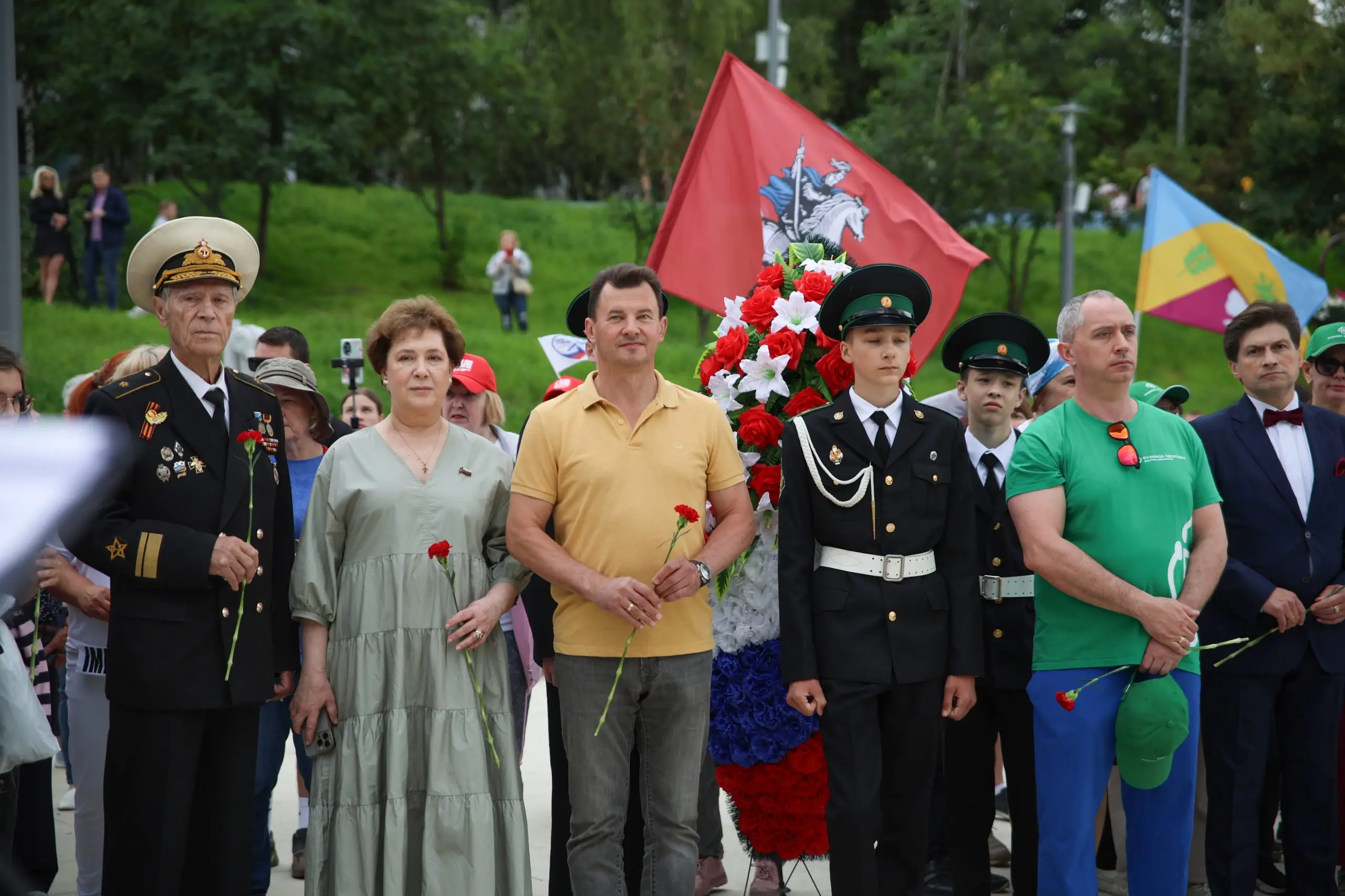 Московский этап Всероссийской эстафеты «Марш к Победе! От Москвы до Новороссийска» стартовал на юго-западе столицы