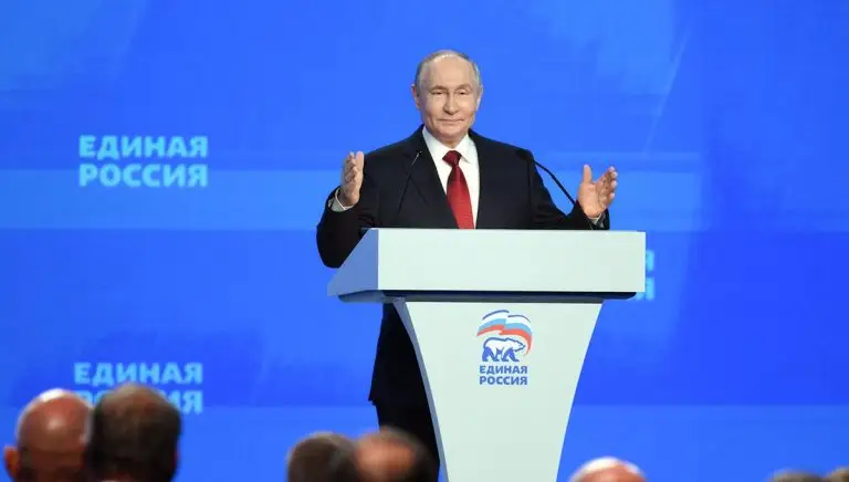 Владимир Путин пожелал «Единой России» удачи на выборах