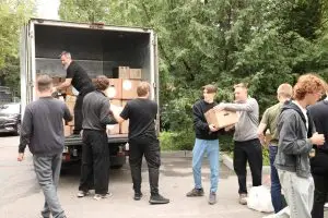 Москвичи отправили гуманитарный груз в Белгородскую область