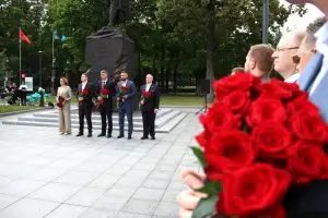У памятника Державину в парке «Останкино» прошла памятная акция
