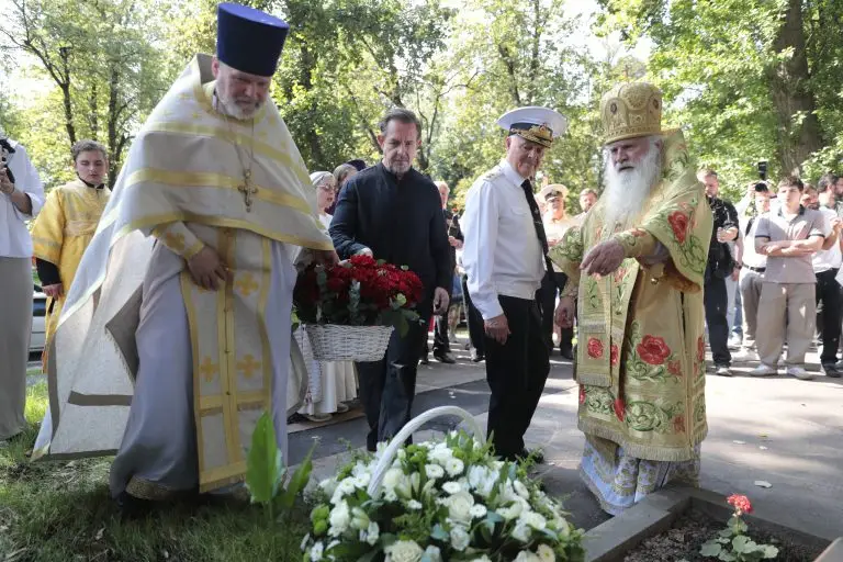 Храм в честь Святого праведного воина Феодора Ушакова на Ленинградском шоссе готов более чем наполовину